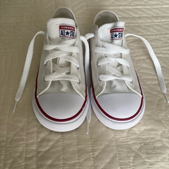 Converse Other - Converse infant size 10 White and Red Sneakers